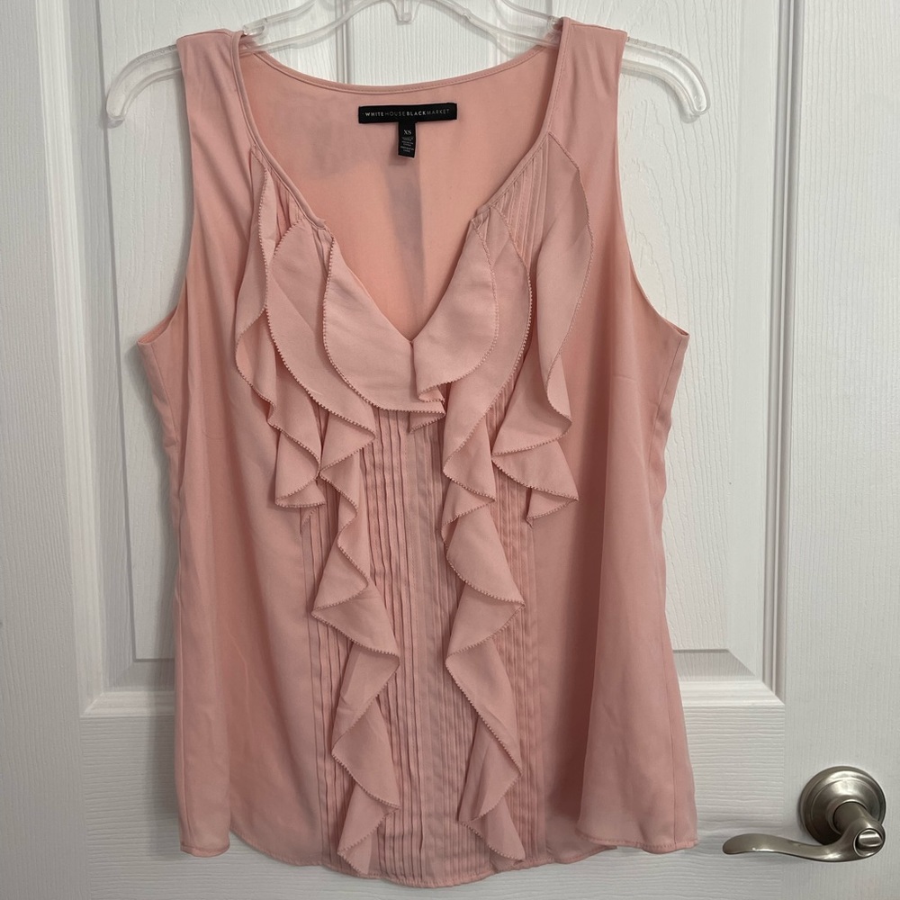 Pink White House Black Market Top